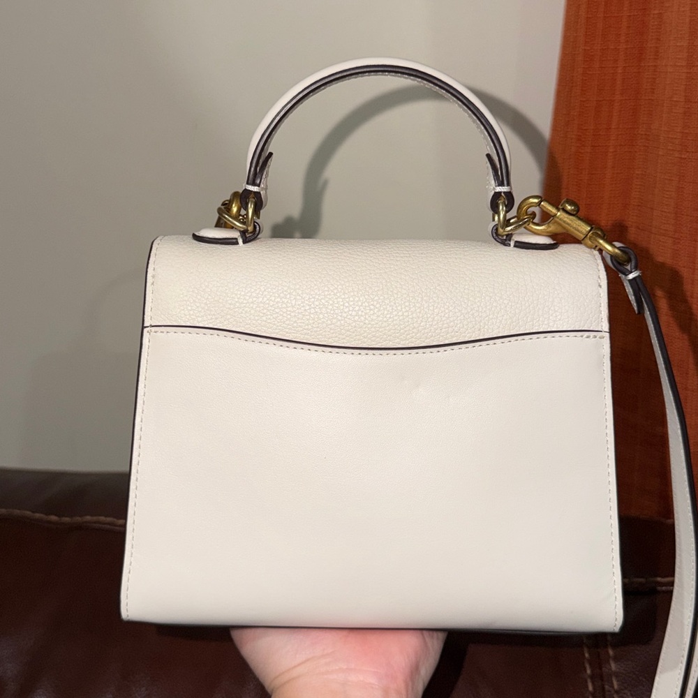 🔥🔥🔥Coach Tabby Mini Mixed Leather Top Handle Bag Crossbody Bag Satchel - Picture 13 of 13